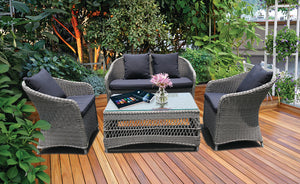PRESTON - Outdoor Wicker Rectangle Coffee Table - Furniture Star Direct