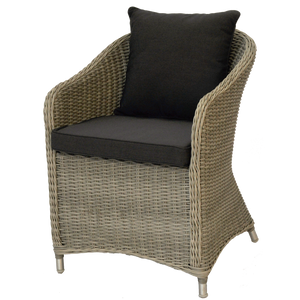PRE-ORDER PRESTON - Lovely 4 Seater Balcony Patio Wicker Lounge Set - Furniture Star Direct