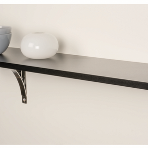 2x PRINCE BRUSHED 195 - Wall Mounted | Bookshelf Brackets with hardware - Furniture Star Direct