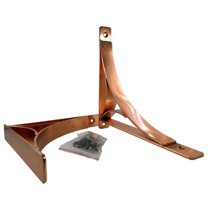 2x PRINCE COPPER 195 - Wall Mounted | Bookshelf Brackets with hardware - Furniture Star Direct