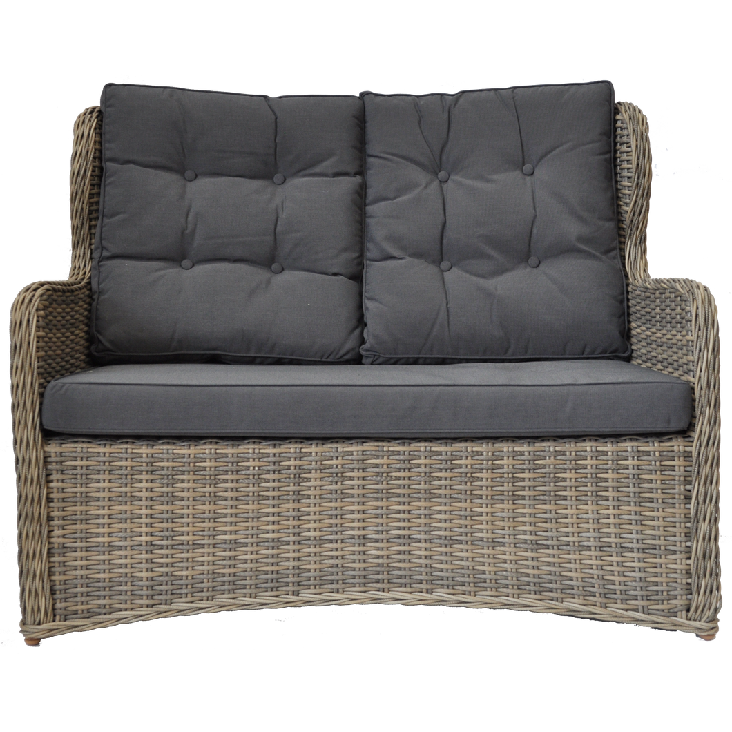 PRE-ORDER TOORAK - Outdoor Wicker Double Seater Sofa - Furniture Star Direct
