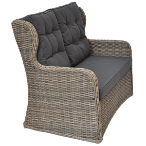 PRE-ORDER TOORAK - Outdoor Wicker Double Seater Sofa - Furniture Star Direct