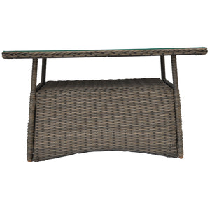 TOORAK - Outdoor Wicker Rectangle Coffee Table - Furniture Star Direct