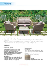 PRE-ORDER VERMONT - Glamorous 4 Seater Outdoor Timber Wicker Lounge Set - Furniture Star Direct