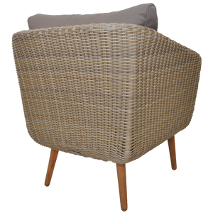 PRE-ORDER VERMONT - Glamorous 4 Seater Outdoor Timber Wicker Lounge Set - Furniture Star Direct