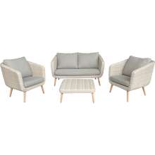 PRE-ORDER VERMONT - Outdoor Timber/Wicker  Double Seaters Sofa - Furniture Star Direct