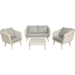PRE-ORDER VERMONT - Outdoor Timber/Wicker  Double Seaters Sofa - Furniture Star Direct
