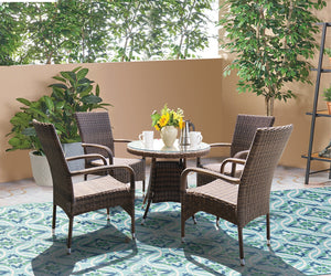 DONVALE - Outdoor Wicker Stacking Armchair - Furniture Star Direct