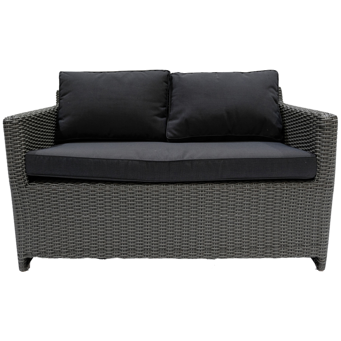 ELWOOD - Outdoor Wicker 2 Seater Sofa - Furniture Star Direct