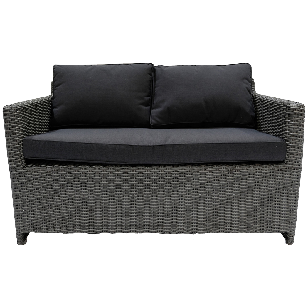 ELWOOD - Outdoor Wicker 2 Seater Sofa - Furniture Star Direct